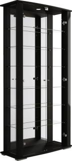 fif möbel Vitrine STELLA Standvitrine/Glasvitrine 2x Glastür,perfekt für Sammler,Sammlervitrine