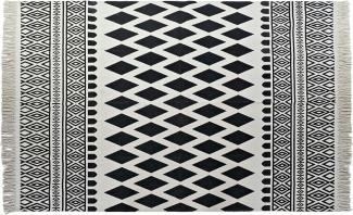 Teppich DKD Home Decor Schwarz Weiß (160 x 250 x 0,7 cm)