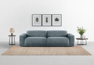 TRENDMANUFAKTUR Big-Sofa Braga, mit hochwertigem Kaltschaum, Megasofa, in Cord erhältlich, modernes Big-Sofa, Couch mit hohem Sitzkomfort, 254/72/107 cm (B/H/T)