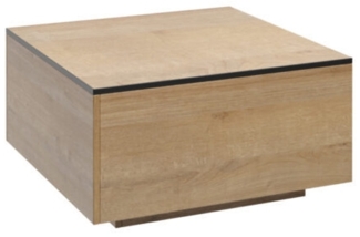 AX LIVING Couchtisch braun Fabriani quadratisch in Eiche Riviera 80 cm