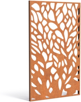 Adezz Paneel Abstract CPA9 Cortenstahl 110x180 cm Gartenpaneel Sichtschutz Paneel Deko Wand
