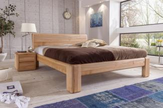 Doppelbett 160x200 cm Kernbuche massiv Verona