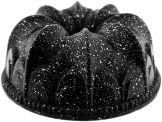 Guss-Backform Ø 23 cm – Schwarze Kuchenform mit eleganter Struktur