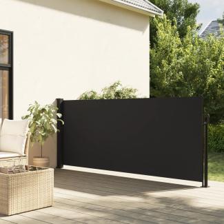 vidaXL Seitenmarkise Ausziehbar Schwarz 140x500 cm 4004414