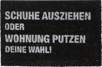 Fußmatte Kokos "Wohnung putzen" 10032751