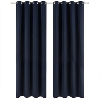 Blumtal Verdunkelungsvorhang 2er-Set Gardinen Wärmeisolierend Blickdicht (2 St), Ösen, verdunkelnd, mit Ösen