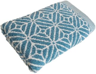 framsohn frottier Handtuch Set Design Jaquard Raute, Jacquard-Walkfrottier (2-St), mehrfarbig gewebtem Saum, hergestellt in Österreich