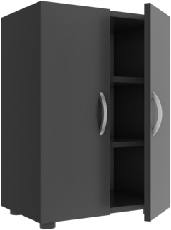 VCM Schuhschrank Ulas 918422 Anthrazit H. 74 x B. 49 x T. 30 cm