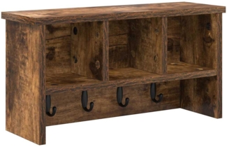 vidaXL Wandmontierter Kleiderständer Räuchereiche 50 x 16 x 26 cm 874311