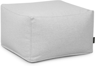 Sitzsack ‘Softbox‘, Bezugstoff - Dunes, 100% Olefin, Fluffy White, 40x70x70 cm.