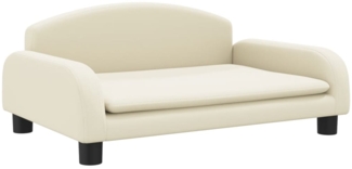 vidaXL Kindersofa Creme 70x45x30 cm Kunstleder 3196364