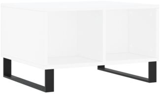 Couchtisch, Sofatisch Weiß 60x50x36,5 cm Holzwerkstoff