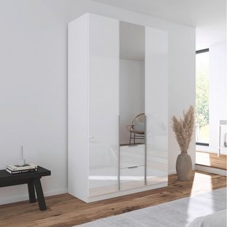 OTTO home Drehtürenschrank Kleiderschrank Schrank Garderobe AGORDO mit Dekor- oder Hochglanzfront (in zwei Griff-Farben, Breiten 91-360 cm) mit Außenschubkästen, in 7 Breiten und 2 Höhen MADE IN GERMANY