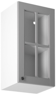 ROYAL24_MARKT Glashängeschrank - Stilvolle Lösungen für die Küche (Küchehängeschrank, 1-St, Linea G40S) Hochwertig - Modern - Exklusiv.