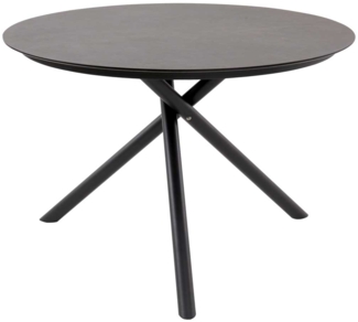 Gartentisch Alina II , Kunststoff , Schwarz , 110 x 75 x 110 cm