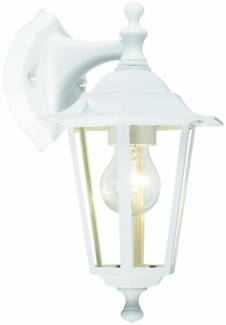 Brilliant Leuchten No. 40282-05 Aussenwandleuchte Crown hängend E27 IP44 weiß