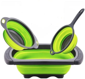 Sieb Küchensieb Faltbar 3er Set