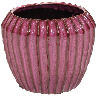 finehomegarden Blumentopf Topf Übertopf syringa Ide Rib Ø18,5cm H16cm Pflanzgefäß (1 St, Stück), Blumentopf Pflanztopf / Paket