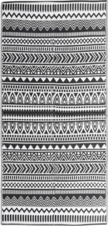 vidaXL Outdoor-Teppich ARAKIL Schwarz 80x150 cm PP 316919