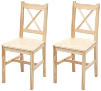 MCW Esszimmerstuhl MCW-F77-E (Set, 2 St), 2er-Set, Stabile Konstruktion, Landhausstil