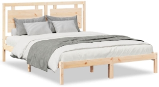 vidaXL Massivholzbett Extra Lang ohne Matratze 160x220 cm 3309203