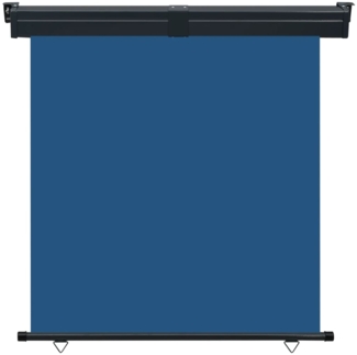 vidaXL Balkon-Seitenmarkise 165x250 cm Blau 48432