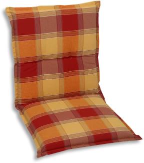 GO-DE Niederlehner-Auflage Classic 100 x 50 x 7 cm, rot kariert