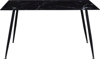 Home affaire Glastisch Julia, Breite 140 cm, in Marmor-Optik