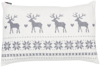 DAVID FUSSENEGGER Kissenhülle Silvretta 'Norweger Hirschbordüre' 40 x 60 cm