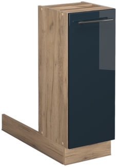 Vicco Küchenschränke Dunkelblau Hochglanz 30 cm ohne Arbeitsplatte, Fame-Line