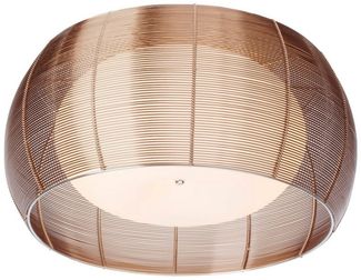 BRILLIANT Lampe Relax Deckenleuchte 50cm bronze/chrom | 2x A60, E27, 30W, g.f. Normallampen n. ent. | Für LED-Leuchtmittel geeignet | Dimmbar bei Verwendung geeigneter Leuchtmittel