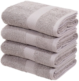my home Handtücher Eva, 4 Handtücher 50x100, Premium-Qualität 550g/m², Walkfrottee (4-St), flauschig, Handtuchset aus 100 % Baumwolle, 5 Jahre Garantie