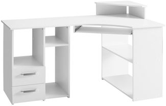 VOGL Möbelfabrik Schreibtisch Sam, Breite 137 cm, mit Tastaturauszug und Towerfach