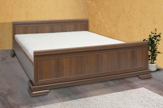 Doppelbett "Kora" Bett 180x200 cm mit Lattenrost samoa King rustikal