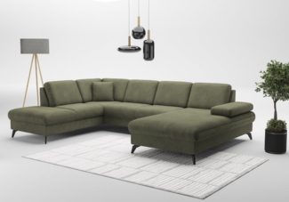 sit&more Wohnlandschaft Morris Jubi U-Form, B: 300 cm, mit Armteilfunktion & 1 Zierkissen, optional Bettfunktion