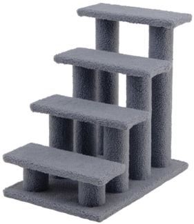 COSTWAY Kratzbaum Tiertreppe, aus Lammkaschmir, bis 25 kg, 61 x 41 x 60 cm