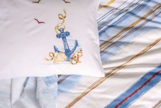 L'Essentiel Maison Bettdecke + Kopfkissen 100% COTTON RANFORCE N4496