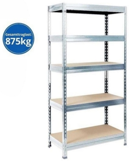 Karat Schwerlastregal verschiedene Größen, Mehrzweckregal, 5 Fachböden