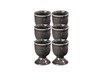 Broste Copenhagen NORDIC COAL Eierbecher 6,5 cm Set6