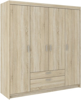 AX LIVING Schubladenschrank Garderobe Sonoma Eiche Storicos 4D 176,3cm
