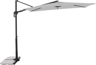 Doppler Sonnenschirm / Pendelschirm "Active City Green Edition 240x135", hellgrau, 240x135 cm