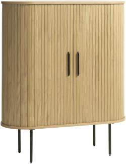 Highboard >Nerja< in Eiche furniert - 100x118x45 (BxHxT)