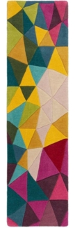 FLAIR RUGS Läufer Falmouth, rechteckig, Höhe: 10 mm, 100% Wolle, aus Naturfaser, bunt, modern, Teppichläufer