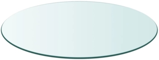 vidaXL Tischplatte aus gehärtetem Glas rund 500 mm 243626