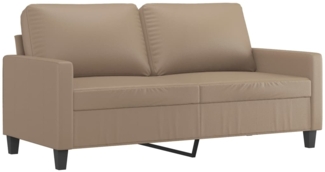 vidaXL 2-Sitzer-Sofa Cappuccino-Braun 140 cm Kunstleder 359141