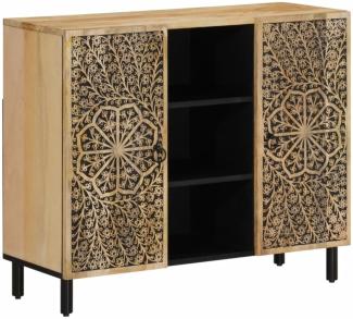 vidaXL Beistellschrank 90x33x75 cm Massivholz Mango 358240