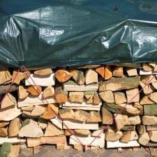 Nature Holzplane 5x6 m PE Grün 6072420 407101