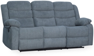 HARPER Sofa Sofa 3 Sitzer HARPER HUAMBO BHT 192x95x98 cm grau Couch Einzelsofa