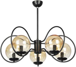 Hängeleuchte Hunstanton 5-flammig Schwarz [lux. pro]