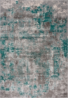 Kadima Design "Dee" Abstrakte Kunst-Teppiche in Premium-Qualität. Farbe: Grün-Grau, 160x230 cm